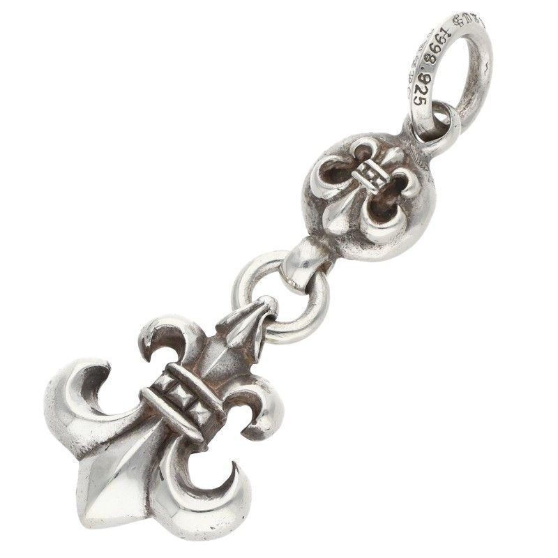 Chrome Hearts BS Fleur BS Flare Charm Silver Pendant