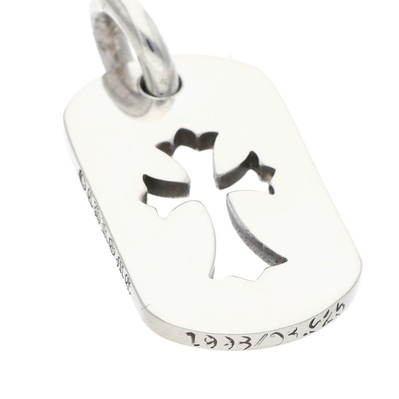 Chrome Hearts D Tag Sml CO Crs Cutout Cross Dog Tag Small Pendant — view 4