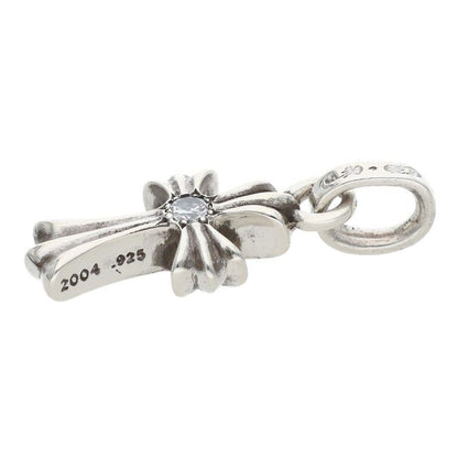 Chrome Hearts Crs Baby Fat Dmnd Fat 1 Diamond on Both Sides Charm Silver Pendant — view 4