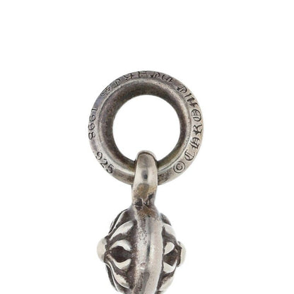 Chrome Hearts Tny CH Crs 1 Ball Tiny CH Cross Silver Pendant — view 3