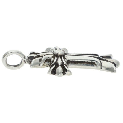 Chrome Hearts Dbl CH Crs Double CH Cross Silver Pendant — view 5