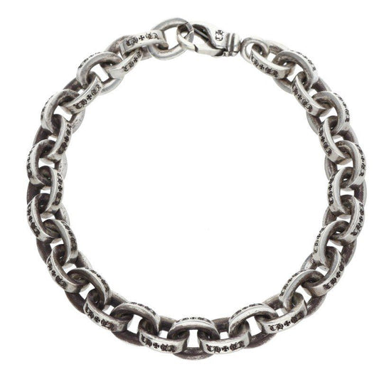 Chrome Hearts Large Paper Chn Silver Bracelet