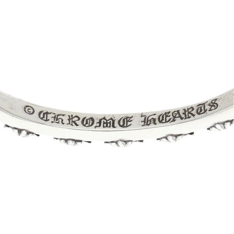 Chrome Hearts Bangle Cross Band Silver Bracelet — view 3