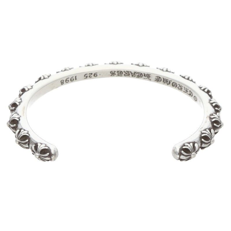 Chrome Hearts Bangle Cross Band Silver Bracelet — view 2