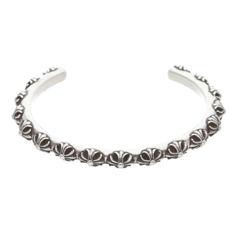 Chrome Hearts Bangle Cross Band Silver Bracelet