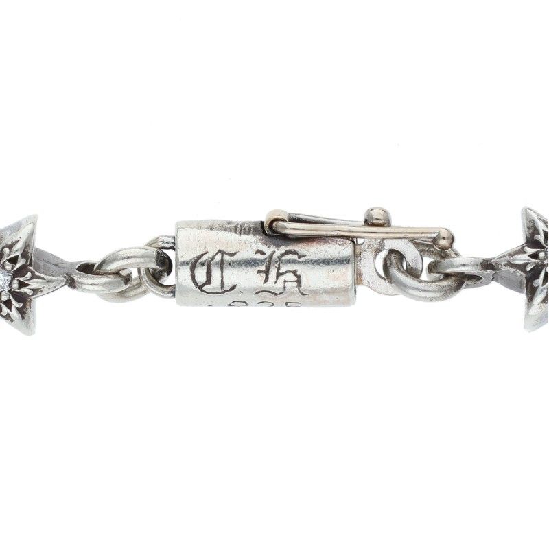 Chrome Hearts Chn Tny Star Diamond Vintage Silver Bracelet — view 3