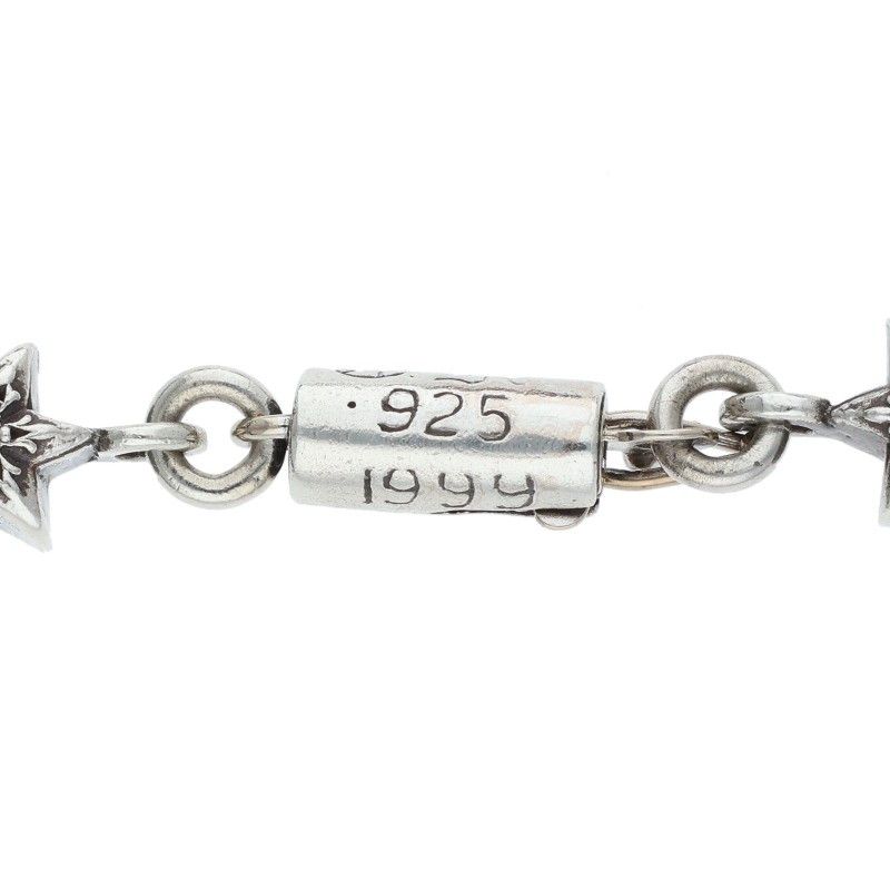 Chrome Hearts Chn Tny Star Diamond Vintage Silver Bracelet — view 4