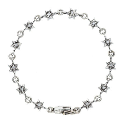 Chrome Hearts Chn Tny Star Diamond Vintage Silver Bracelet — view 2