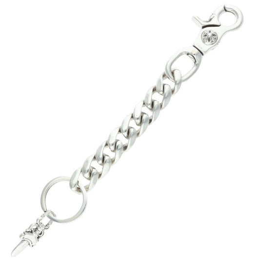 Chrome Hearts Clp Chn Classic-l Long Classic Link Silver Key Chain Key Holder