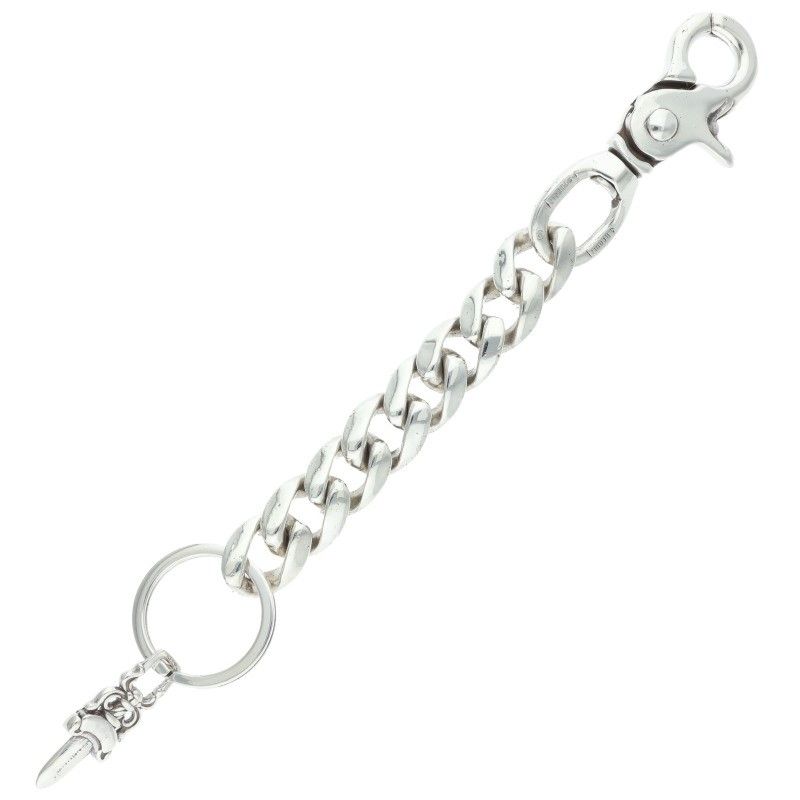 Chrome Hearts Clp Chn Classic-l Long Classic Link Silver Key Chain Key Holder — view 2