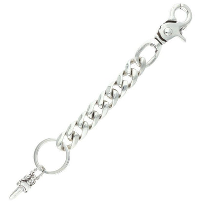 Chrome Hearts Clp Chn Classic-l Long Classic Link Silver Key Chain Key Holder — view 2