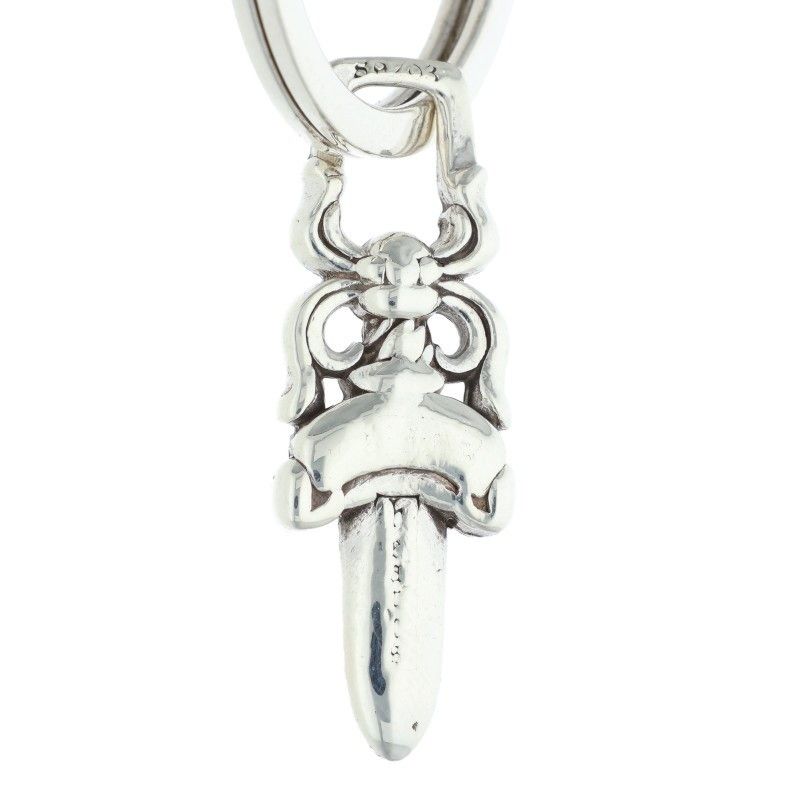 Chrome Hearts Clp Chn Classic-l Long Classic Link Silver Key Chain Key Holder — view 4