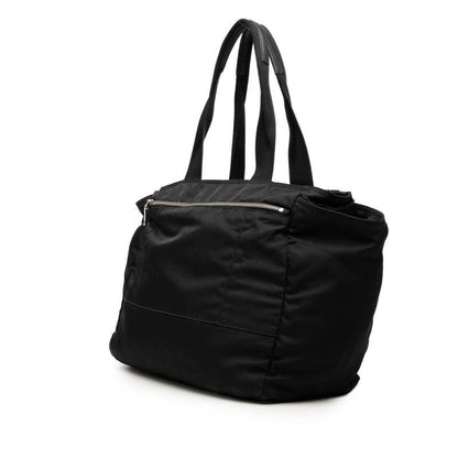 Prada Triangle Logo Mother's 2-Way Shoulder Bag Black Nylon — view 2