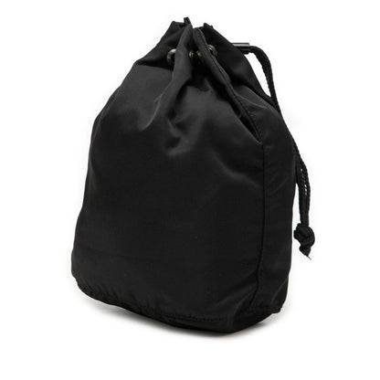 Prada Drawstring Pouch Case Black Nylon — view 2