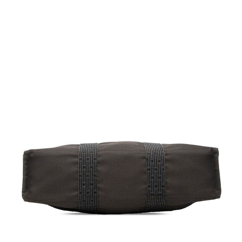 Hermes Her Line Tote MM Black Gray Canvas — view 3