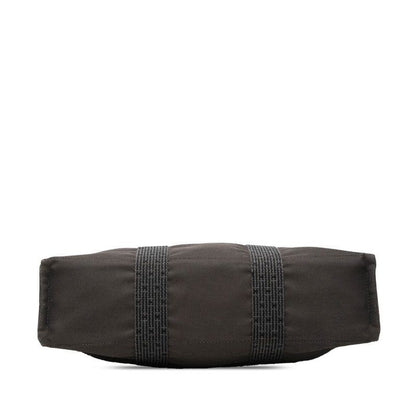 Hermes Her Line Tote MM Black Gray Canvas — view 3