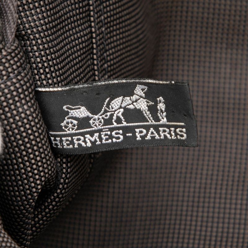 Hermes Her Line Tote MM Black Gray Canvas — view 5
