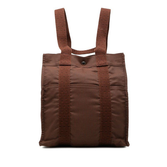 Hermes Her Line a Dos MM Backpack Brown Canvas