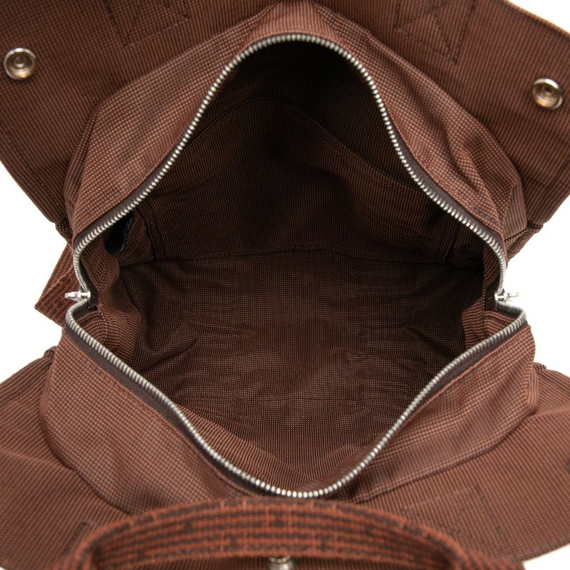 Hermes Her Line a Dos MM Backpack Brown Canvas — view 4