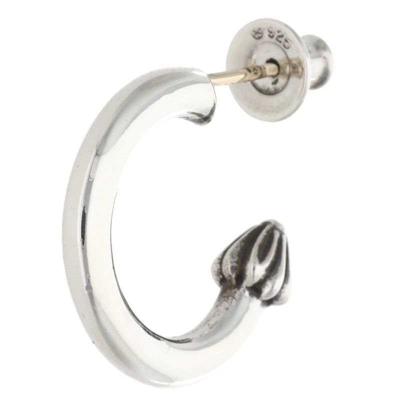 Chrome Hearts Hoop Plain Silver Earrings