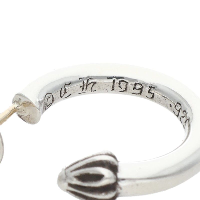 Chrome Hearts Hoop Plain Silver Earrings — view 3