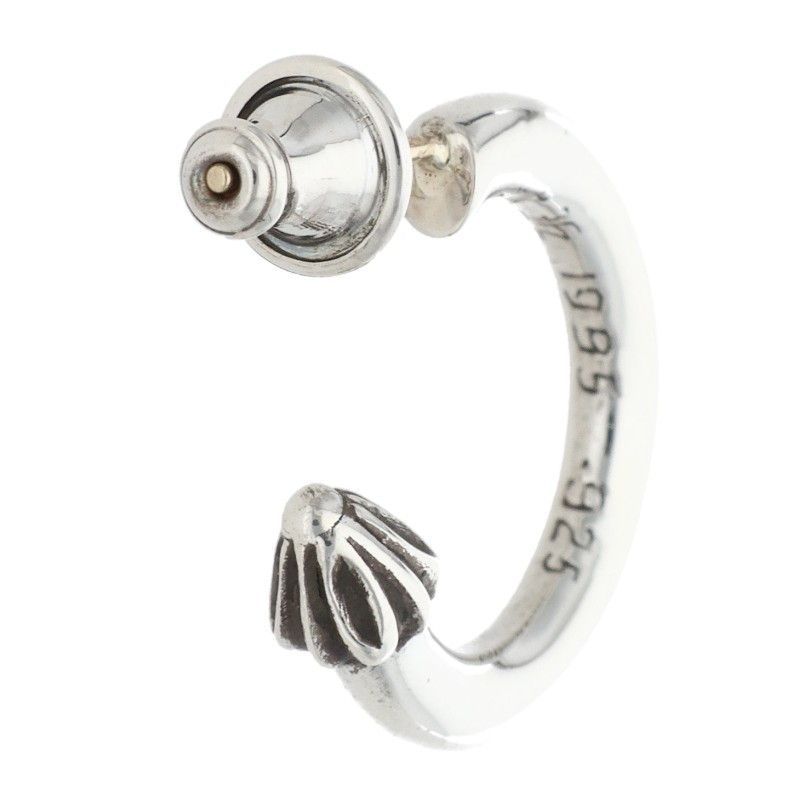 Chrome Hearts Hoop Plain Silver Earrings — view 2