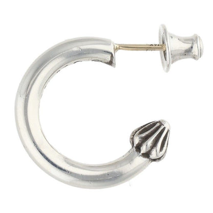 Chrome Hearts Hoop Plain Silver Earrings — view 5