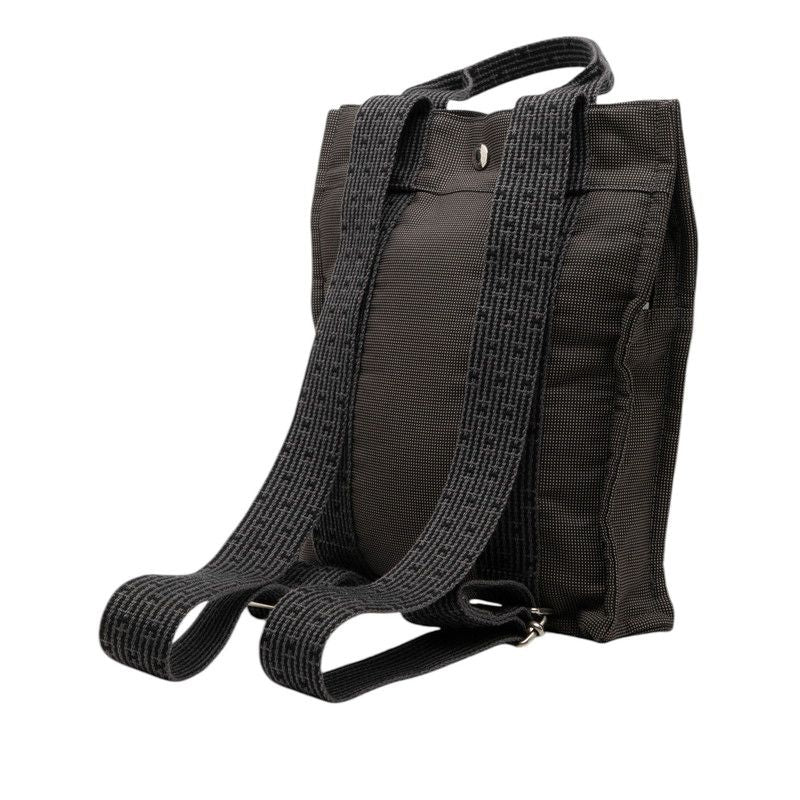Hermes Her Line a Dos PM Backpack Black Gray Canvas — view 2