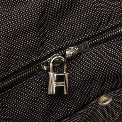Hermes Her Line Tote GM Black Gray Canvas — view 4