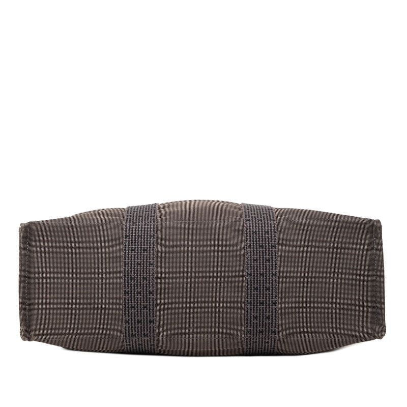Hermes Her Line Tote GM Black Gray Canvas — view 3