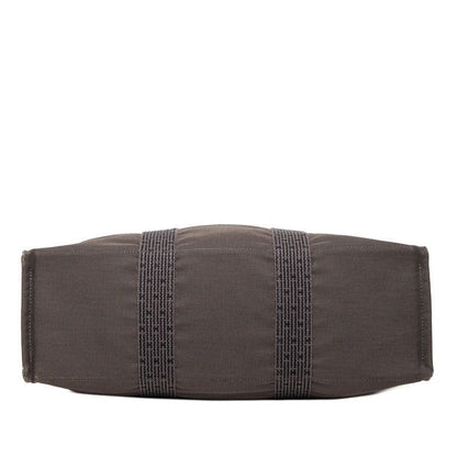 Hermes Her Line Tote GM Black Gray Canvas — view 3