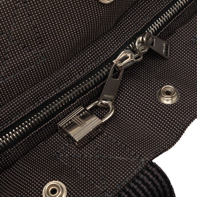 Hermes Her Line a Dos PM Backpack Black Gray Canvas — view 4