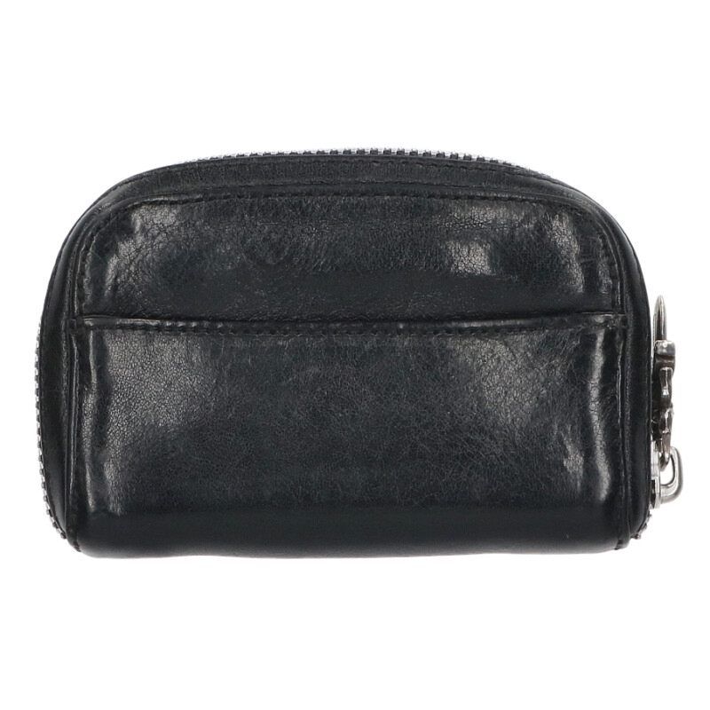 Chrome Hearts Coin Case Daga Round Zip Leather — view 2