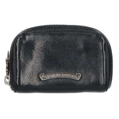 Chrome Hearts Coin Case Daga Round Zip Leather