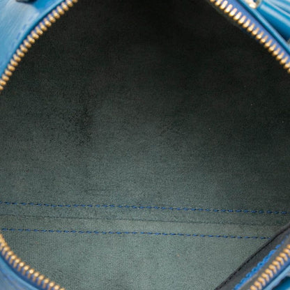 Louis Vuitton Epi Speedy 25 Mini Boston Bag Toledo Blue Leather — view 4