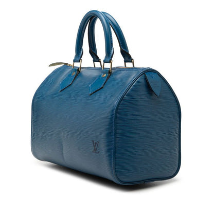 Louis Vuitton Epi Speedy 25 Mini Boston Bag Toledo Blue Leather — view 2