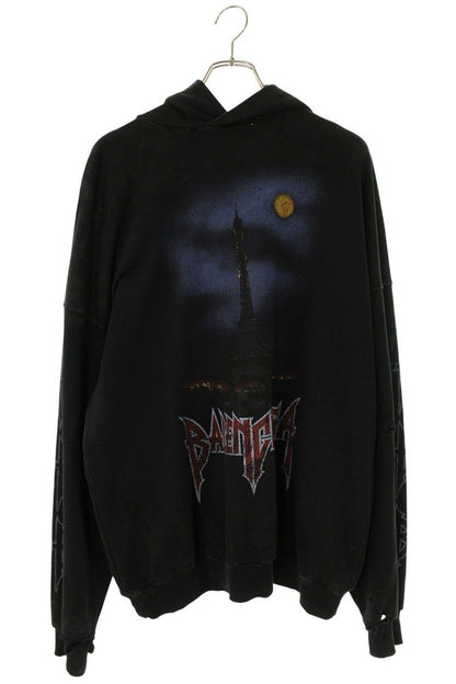 Balenciaga Parisian Vintage Processed Pullover Hoodie