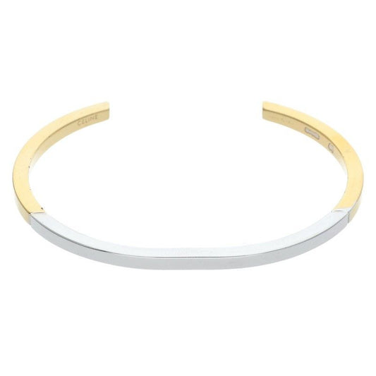 Celine Simple Form Rhodium Gold Finish Bracelet C4