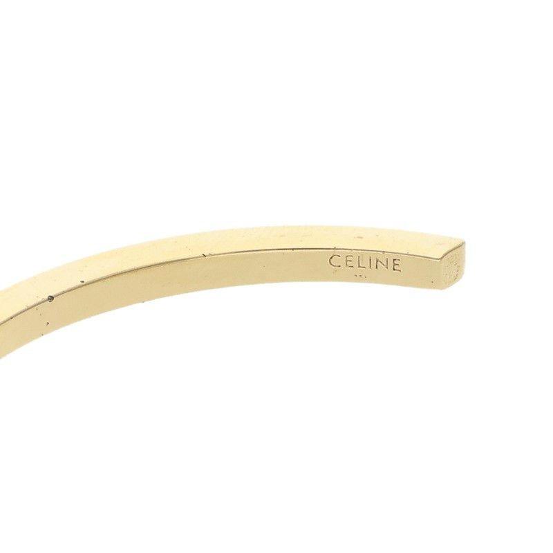 Celine Simple Form Rhodium Gold Finish Bracelet C4 — view 3