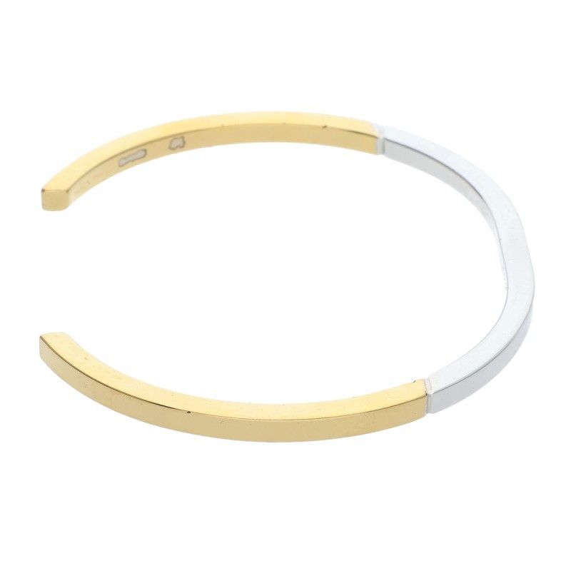 Celine Simple Form Rhodium Gold Finish Bracelet C4 — view 4