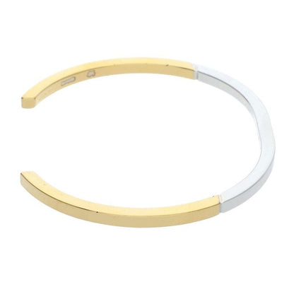 Celine Simple Form Rhodium Gold Finish Bracelet C4 — view 4