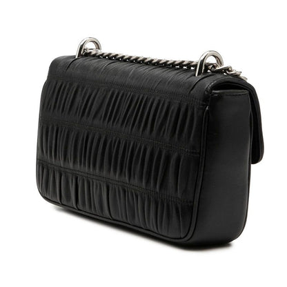 Prada Nappa Gourmet Full Gathered Crossbody Chain Shoulder Bag Nero Black — view 2