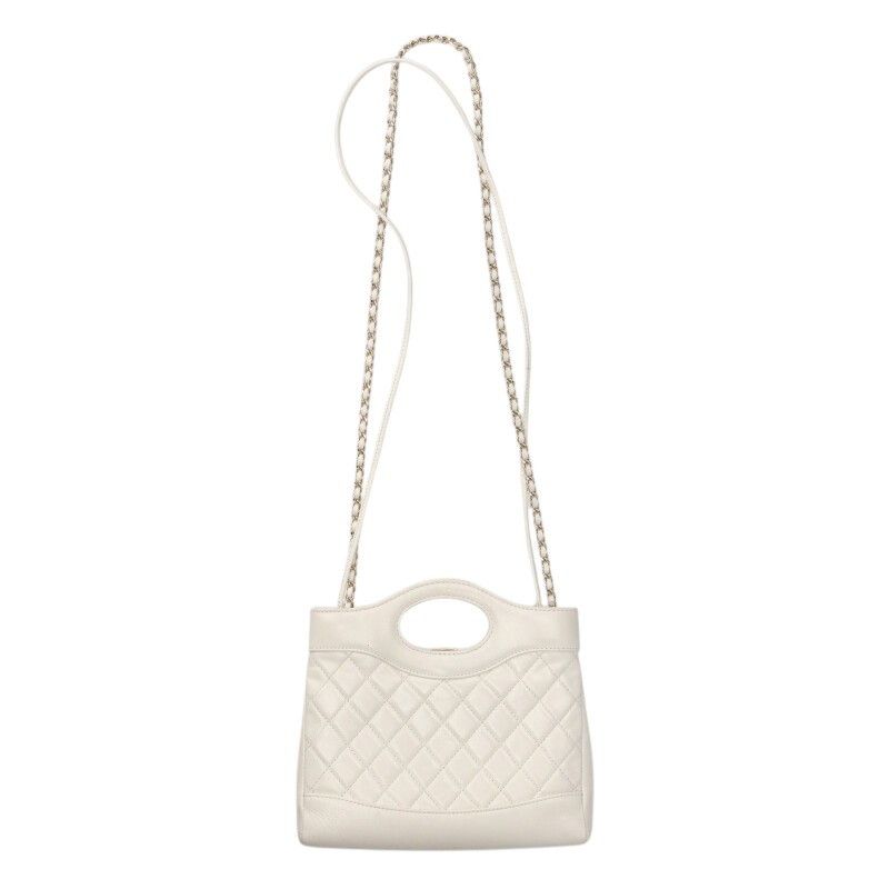 Chanel 31 Mini Shiny Lambskin Chain Shoulder — view 2
