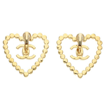 Chanel CC Logo Rhinestone Earrings — view 2