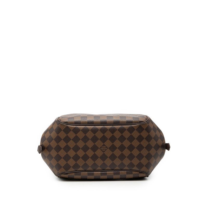 Louis Vuitton Damier Belem MM Shoulder Bag Ebene Brown Leather — view 3