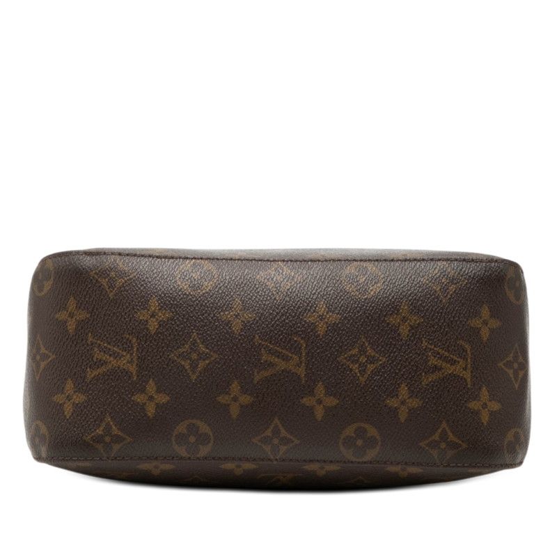 Louis Vuitton Monogram Looping MM Shoulder Bag Brown Leather — view 3