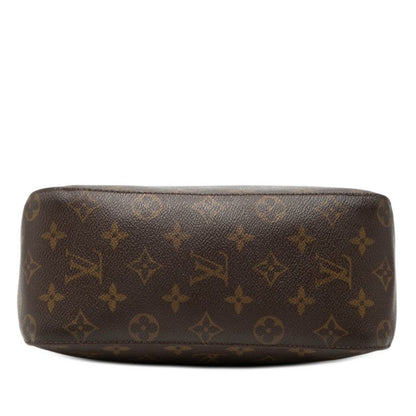 Louis Vuitton Monogram Looping MM Shoulder Bag Brown Leather — view 3