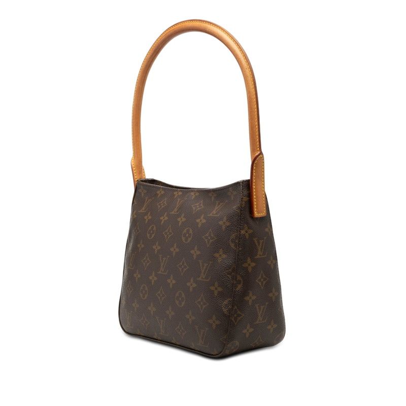 Louis Vuitton Monogram Looping MM Shoulder Bag Brown Leather — view 2