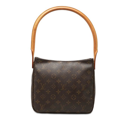 Louis Vuitton Monogram Looping MM Shoulder Bag Brown Leather