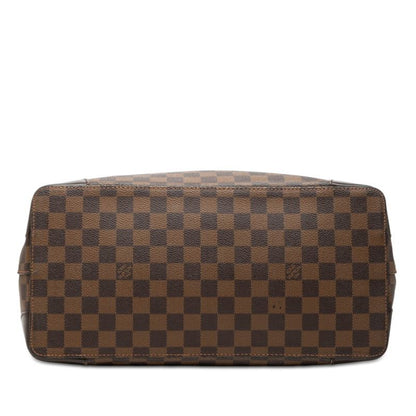 Louis Vuitton Damier Hampstead MM Tote Shoulder Bag Brown Leather — view 3